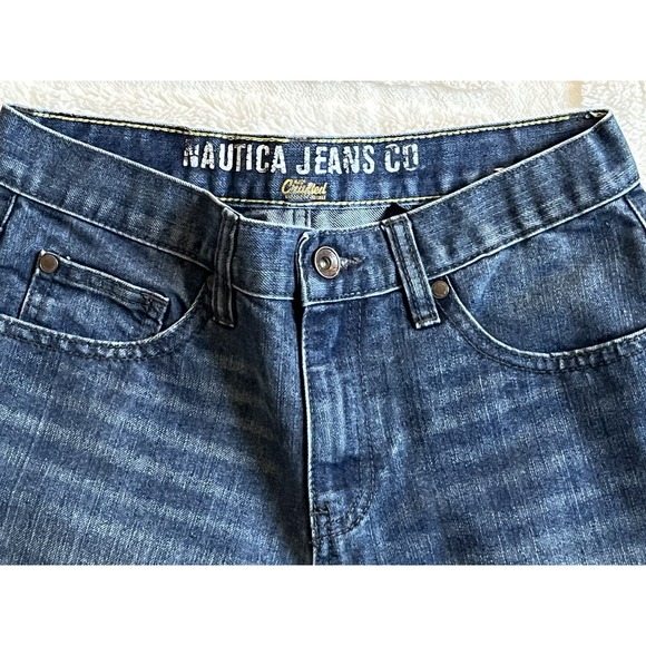 Nautica Jeans Straight Fit Dark Wash Blue Denim Y2K Women's Size 14 - Picture 3 of 5